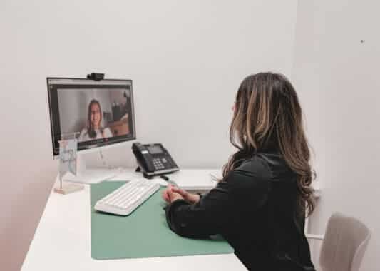 E. Karina Villegas virtual meeting