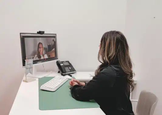 E. Karina Villegas virtual meeting