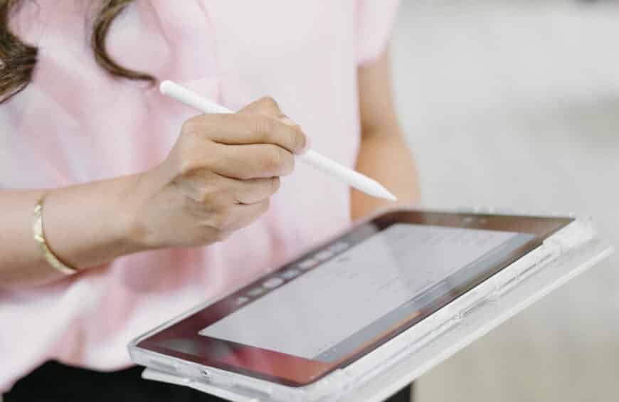 Doctor holding a laptop